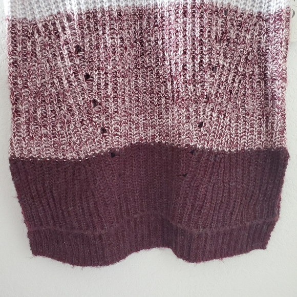 Knox Rose burgundy cowlneck cable knit sweater NWT - Picture 2 of 9